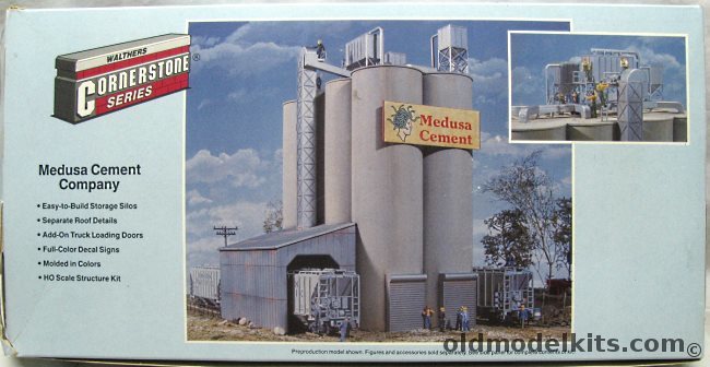 Walthers HO Medusa Cement Company, 933-3109 plastic model kit